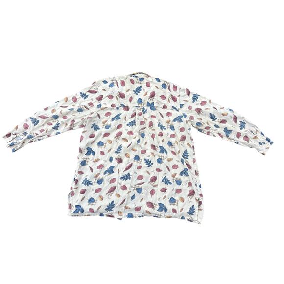 Erika II & Co whimsi Leaf autumn rayon blend button up 1X leaves whimsigoth - Picture 4 of 4